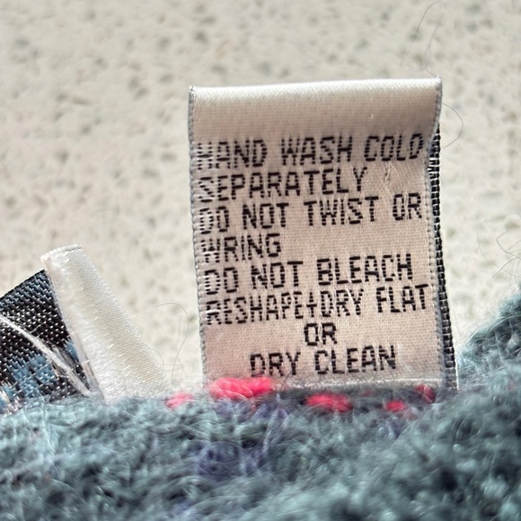 Vintage Paul Harris Mohair Blend Cardigan Sweater Plaid Womens Medium 90's  Y2K - Picture 12 of 12